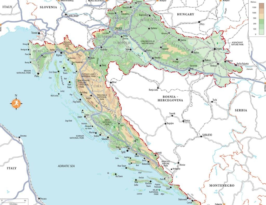 адпачынак у Харватыі курорты карце