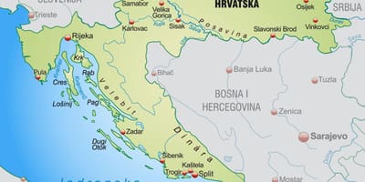 Паўночная Харватыя карта