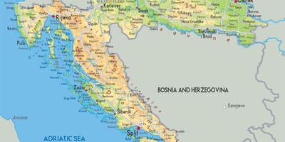 Харватыя на карце