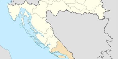 Карта далмація Харватыя 