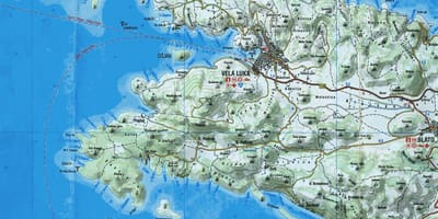 Карта корчула Харватыя