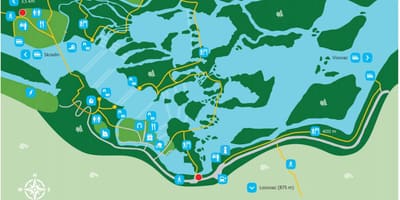 Нацыянальны парк крка Харватыя карта
