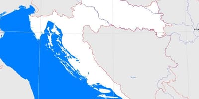 Контурная карта Харватыі