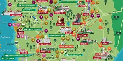 Карта істрыі Харватыя